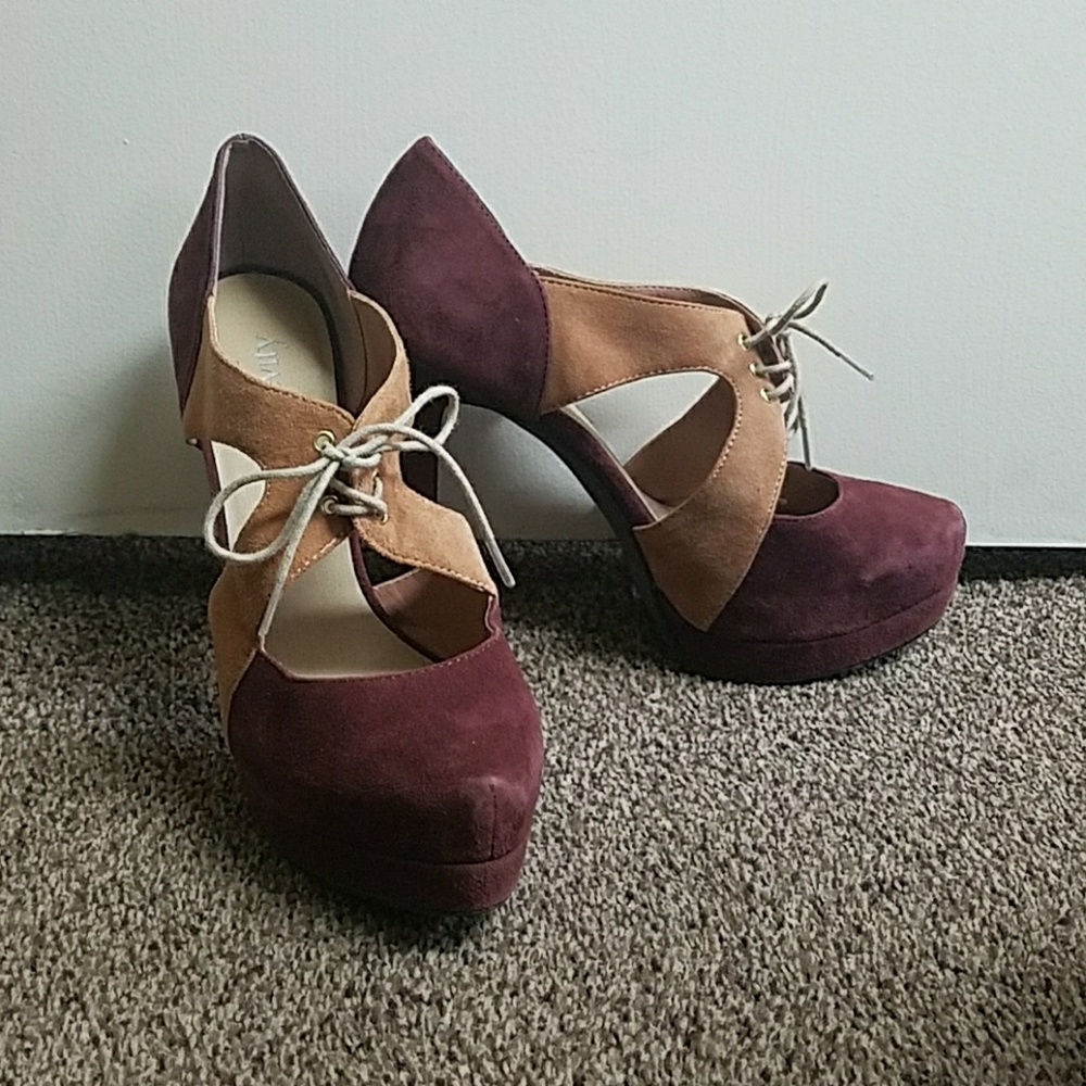 Levity suede heels